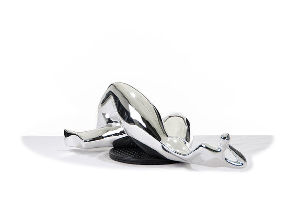 Sz0228 Modern Silver Napping Lady Sculpture Model VGTHSZ0228-SLV