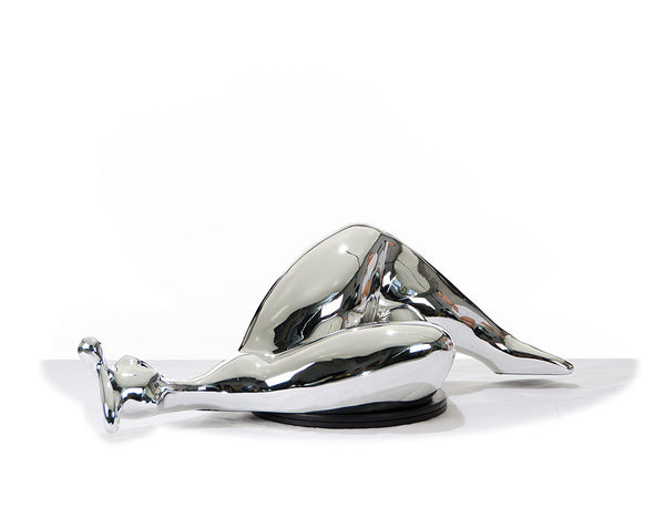 Sz0228 Modern Silver Napping Lady Sculpture Model VGTHSZ0228-SLV