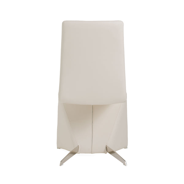 Nisse Contemporary White Leatherette Dining Chair (Set Of 2) Model VGVCB878-WHT