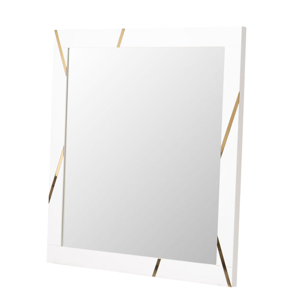 Modrest Nixa Modern White & Gold Mirror Model VGVCJ1909-MIR