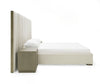 Modrest Nixa Modern Beige Velvet & Brushed Bronze Bed Model VGVC-BD1909-BED-BGE