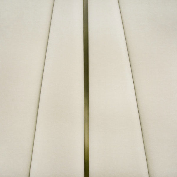 Modrest Nixa Modern Beige Velvet & Brushed Bronze Bed Model VGVC-BD1909-BED-BGE