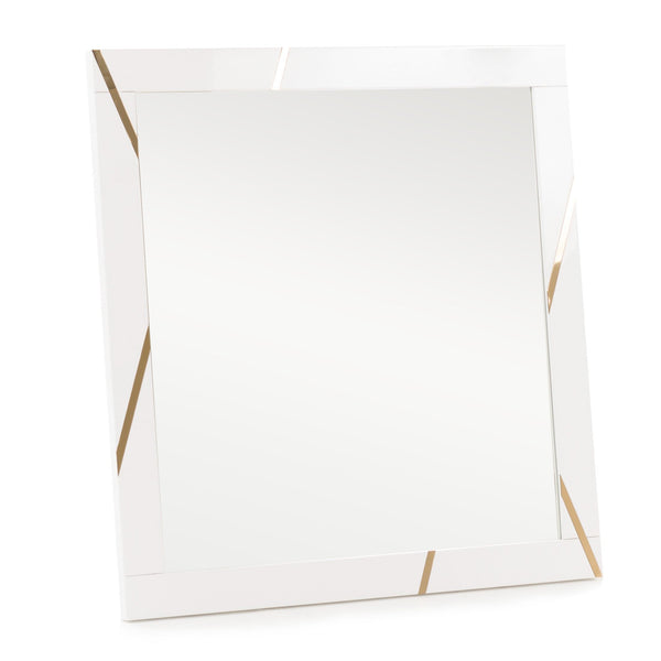 Modrest Nixa Modern White & Gold Mirror Model VGVC-J1909-M-L