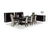 Noble Modern Ebony Lacquer Dining Table Model VGHB131T-EBONY