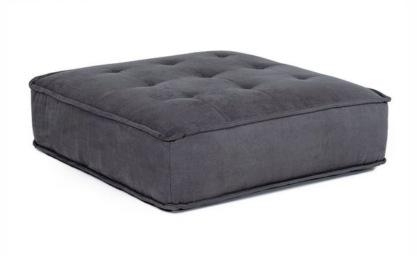Divani Casa Nolden Waterproof Dark Grey Fabric Ottoman Model VGKNK8542-DK-GRY-OTT