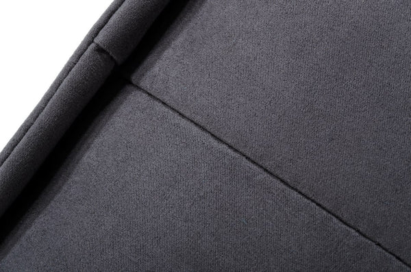 Divani Casa Nolden Waterproof Dark Grey Fabric Ottoman Model VGKNK8542-DK-GRY-OTT