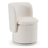 Divani Casa Norris Modern Ivory Fabric Swivel Dining Chair Model VGKK-KF.Y2138-IVY