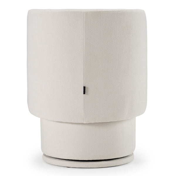 Divani Casa Norris Modern Ivory Fabric Swivel Dining Chair Model VGKK-KF.Y2138-IVY