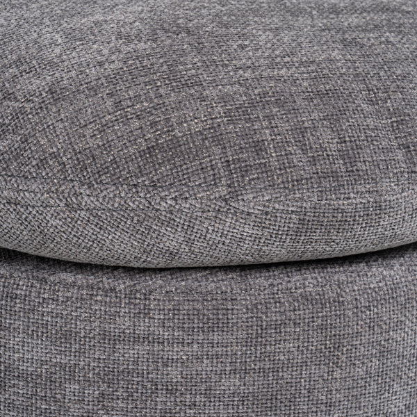 Divani Casa Norris Modern Dark Grey Fabric Swivel Dining Chair Model VGKK-KF.Y2138-DGRY