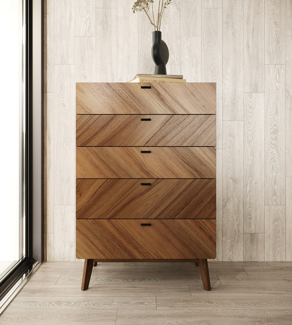 Nova Domus Kamela Modern Walnut Chest Model VGMA-BR-128-CH