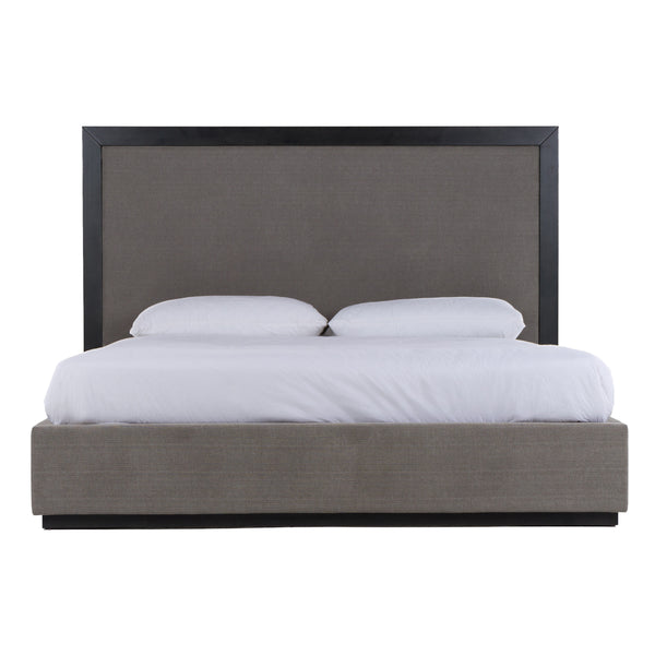 Nova Domus Santa Barbara Modern Grey Fabric & Grey Wash Bed Model VGMA-BR-152-BED-GRY