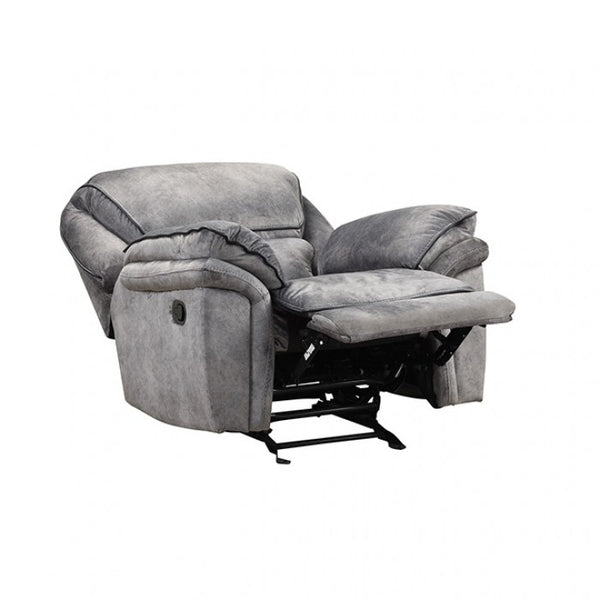 Furniture of America Themis Gray Transitional Manual Recliner Model NX6002GY-CH