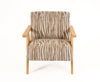 Modrest Oakhurst Modern Beige Pattern & Wood Accent Chair Model VGHM-ST293-BGE