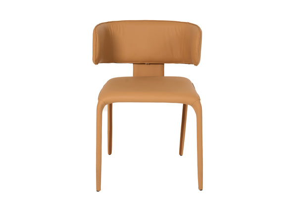 Modrest Odessa Modern Camel Vegan Leather Dining Chair Model VGHM-112-PVC-CML