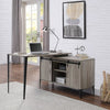 ACME Zakwani Gray Oak & Black Writing Desk Model OF00009