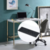 ACME Midriaks White & Gold Writing Desk with USB Port Model OF00020