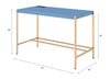ACME Midriaks Navy Blue & Gold Writing Desk with USB Port Model OF00022