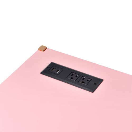 ACME Midriaks Pink & Gold Writing Desk with USB Port Model OF00024