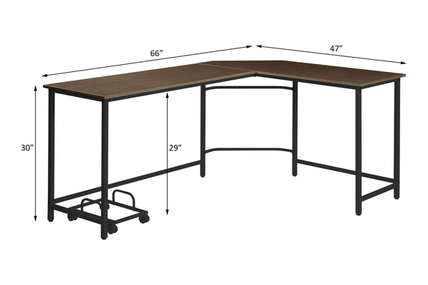 ACME Bambina Black & Oak Computer Desk Model OF00042