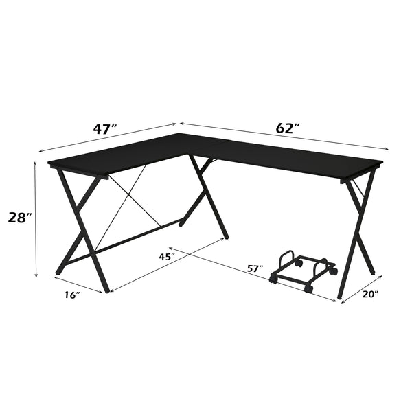 ACME Demas Black Computer Desk Model OF00049