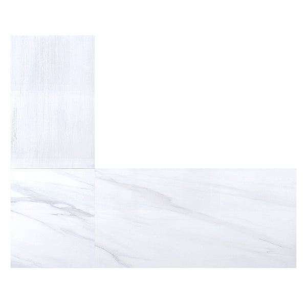 ACME Talmar Natural Marble Top & Rustic Oak Writing Desk with Lift Top Model OF00055