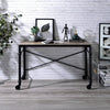 ACME Oklarth Rustic Oak & Black Writing Desk Model OF00103