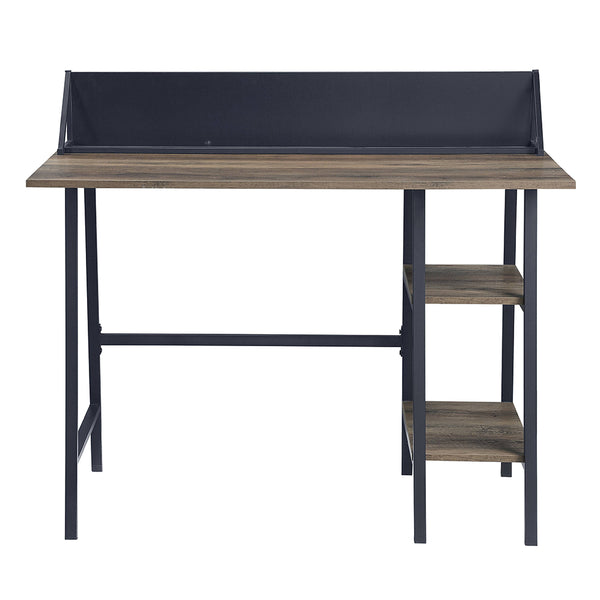 ACME Garima Rustic Oak & Black Writing Desk Model OF00321