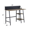 ACME Garima Rustic Oak & Black Writing Desk Model OF00321