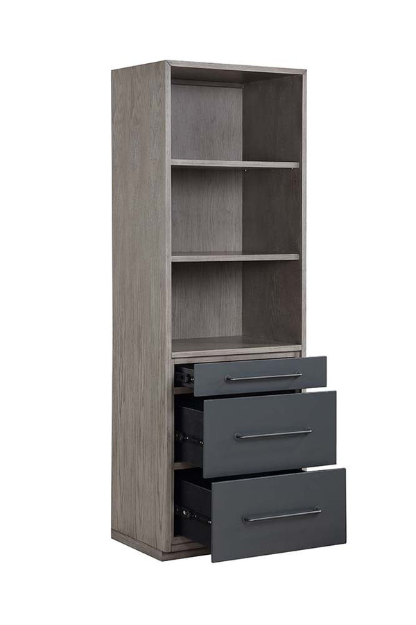 ACME Estevon Gray Oak Bookcase Model OF00630