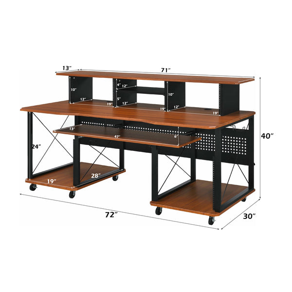 ACME Megara Cherry & Black Music Desk Model OF00988