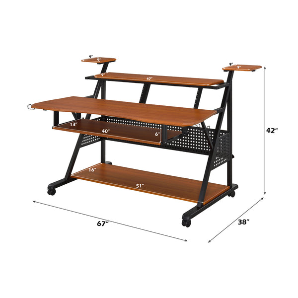 ACME Willow Cherry & Black Music Desk Model OF00990