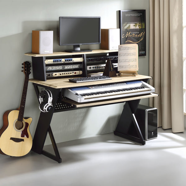 ACME Humanity Natural & Black Music Desk Model OF00992