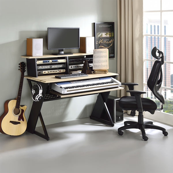 ACME Humanity Natural & Black Music Desk Model OF00992