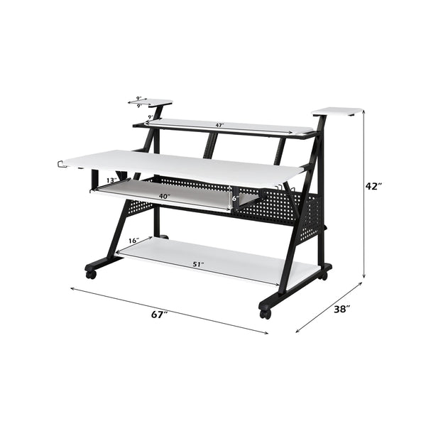 ACME Willow White & Black Music Desk Model OF00996