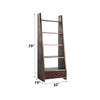 ACME Brancaster BronzeAluminum& Morrocco Top Grain Leather Bookcase Model OF02405