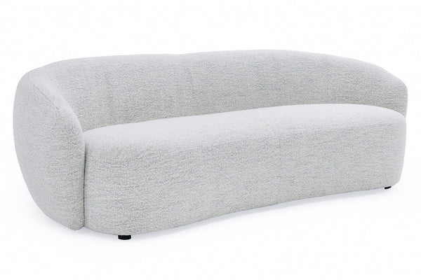Omaha Modern Off White Fabric Sofa