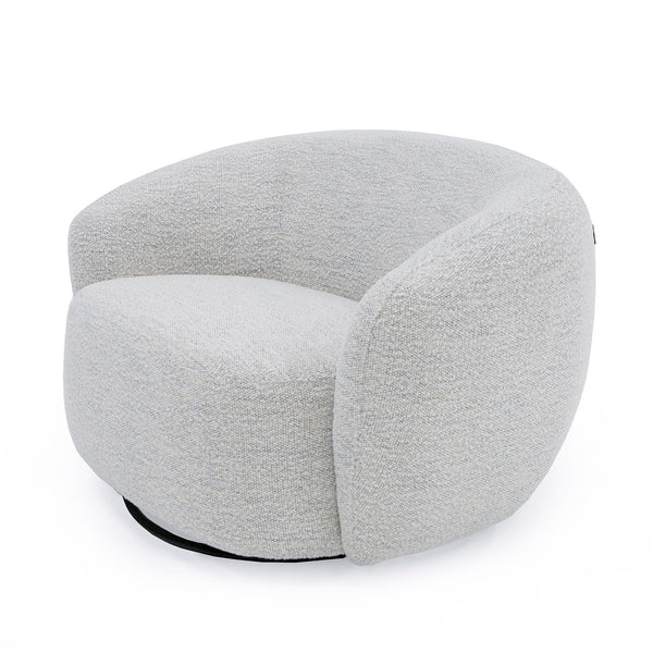 Modrest Omaha Modern Swivel Off White Fabric Chair Model VGKK-KF2823-BEI-CH