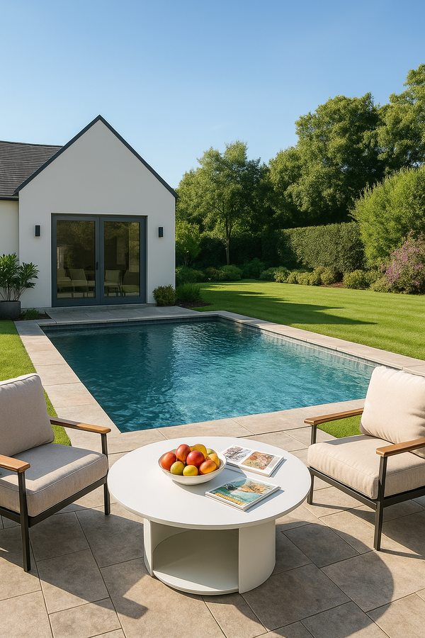 Renava Onza Outdoor White Coffee Table Model VGVK-CTA009-XL-WHT