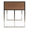 Orcutt Modern Walnut & Stainless Steel Desk