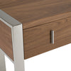 Orcutt Modern Walnut & Stainless Steel Desk