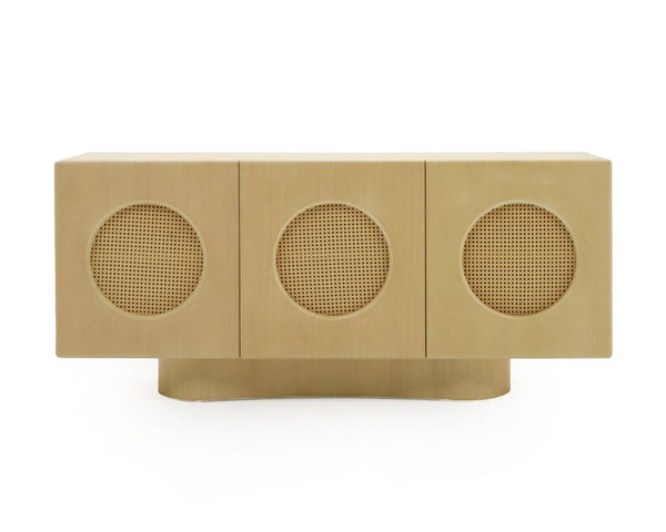 Nova Domus Osaka Modern Natural Ash & Rattan Buffet Model VGCS-SB-22116