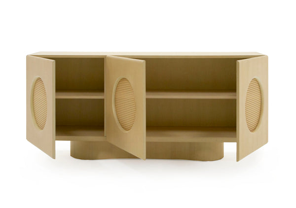 Nova Domus Osaka Modern Natural Ash & Rattan Buffet Model VGCS-SB-22116