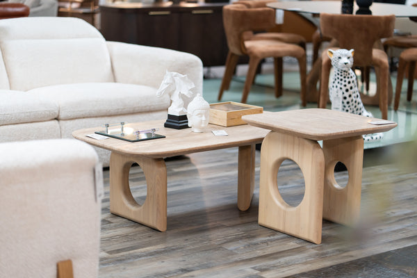 Nova Domus Osaka Modern Faux Marble & Natural Ash End Table Model VGCS-LT-22116