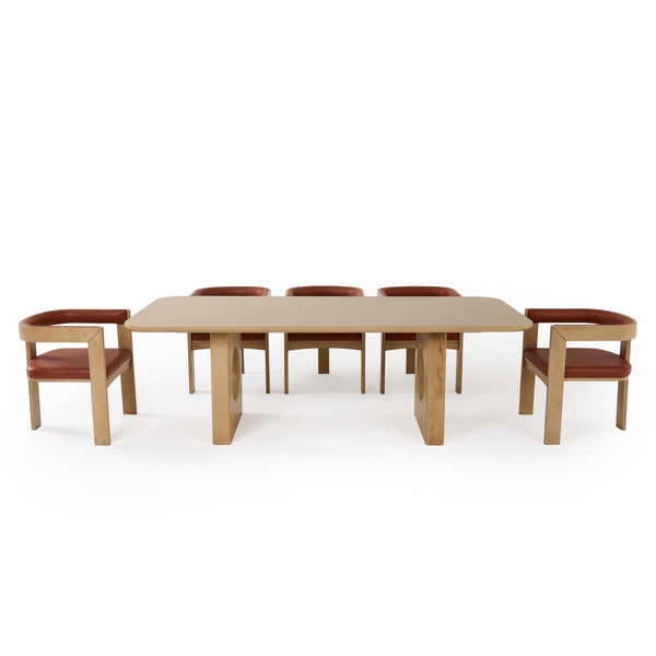 Nova Domus Oshana Modern White Oak Dining Table Model VGMA-MIT-5351-DT