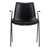Osprey Modern Black Vegan Leather Dining Chair (Set of 2)