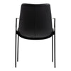 Osprey Modern Black Vegan Leather Dining Chair (Set of 2)