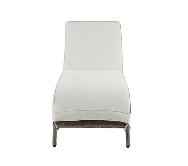 ACME Salena Beige Fabric & Gray Patio Sun Lounge Model OT01094