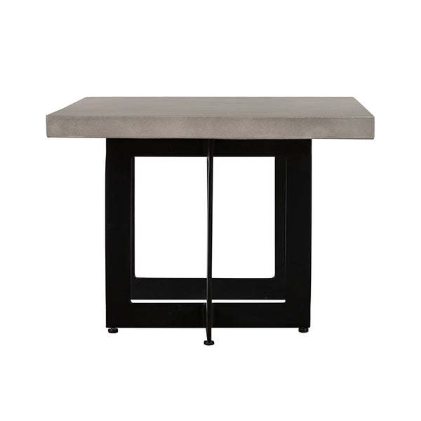 Modrest Sharon Modern Concrete & Black Metal Dining Table Model VGLBOWEN-DT200-01