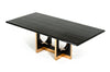 A&X Padua Modern Large Black Crocodile & Rosegold Dining Table Model VGUNCC835-240