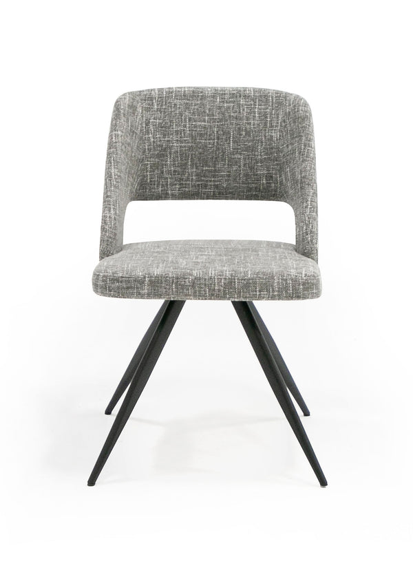 Modrest Palmer Modern Grey Fabric Dining Chair (Set Of 2) Model VGEWF3207AC-GRY